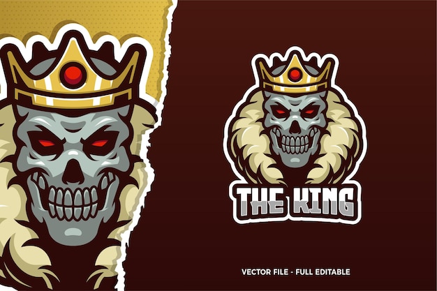 Szablon Logo Skull King E-sport