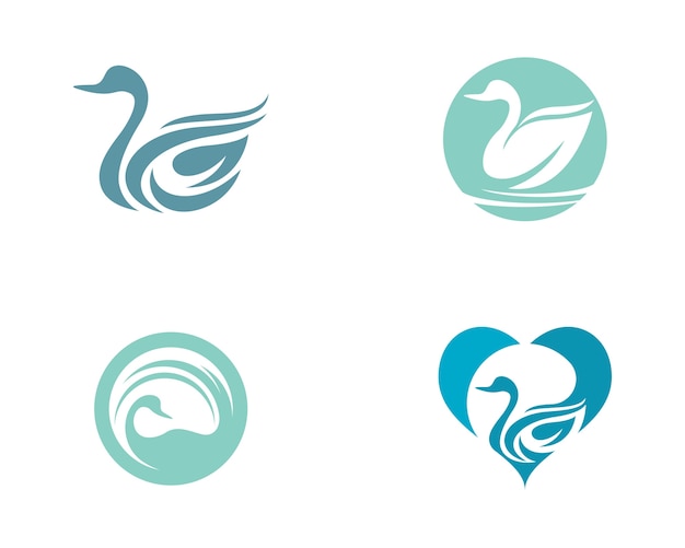 Szablon Logo Swan