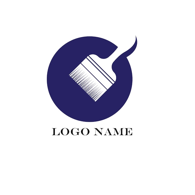 Plik wektorowy szablon logo symbolu ikony farby