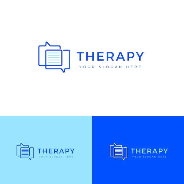 Szablon logo terapii mowy