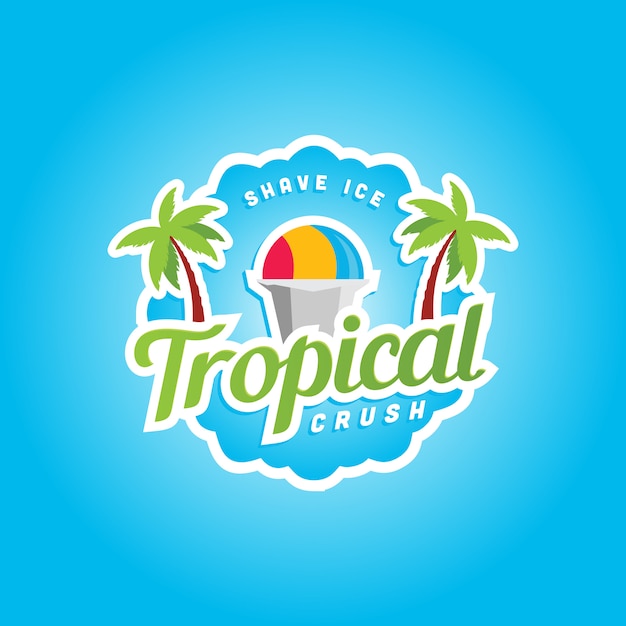 Szablon Logo Tropical Crush Ice Cream