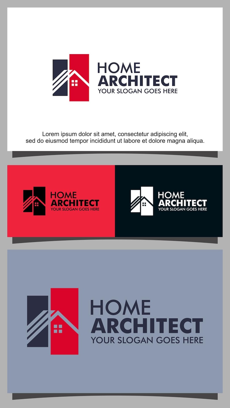 Wektor szablon logo usługi dla architekta domu