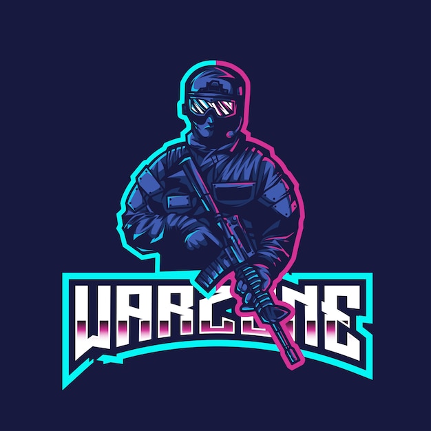 Szablon Logo Warzone Esport