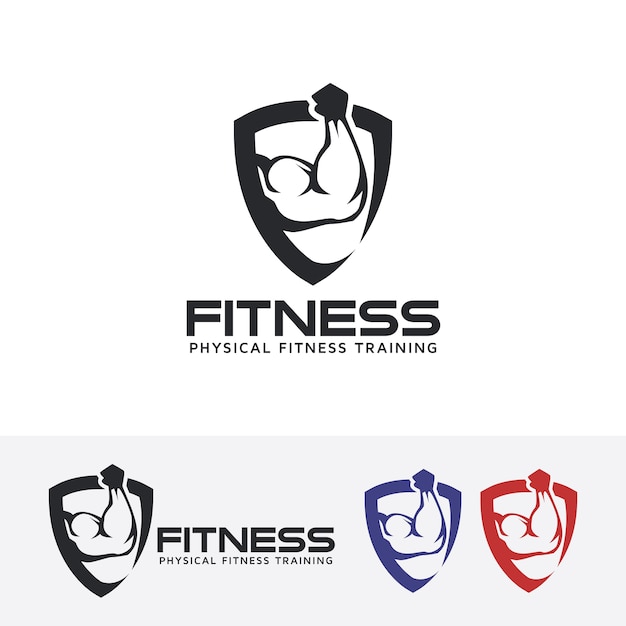 Szablon Logo Wektor Fitness