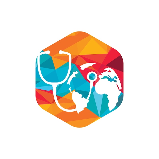 Szablon Logo Wektor Opieki Nad światem