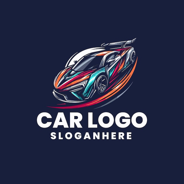 Plik wektorowy szablon logo wektor sportowy samochód abstrakcyjne linie
