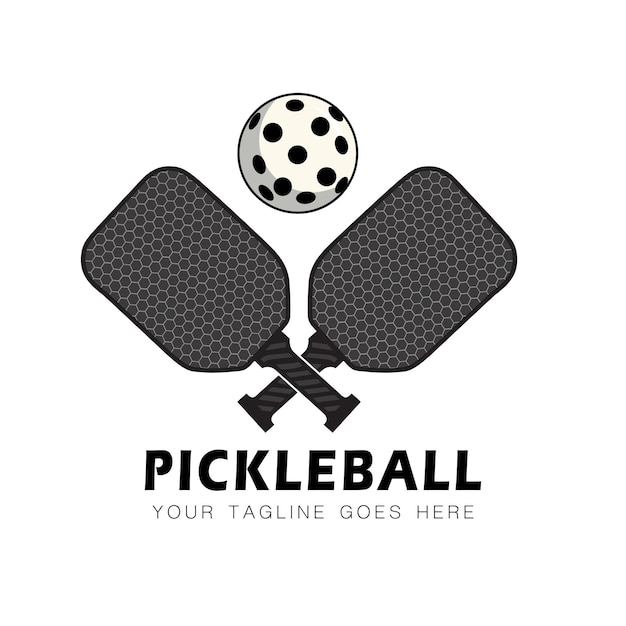 Szablon Logo Wektorowego Pickleballu