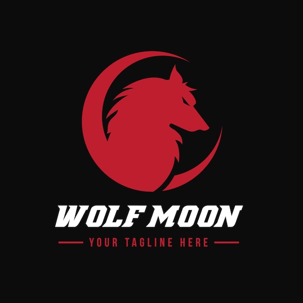 Szablon Logo Wolf