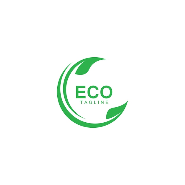 Szablon Logou Leaf Eco Tree