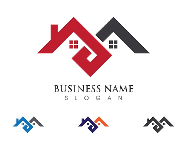 Plik wektorowy szablon logou nieruchomości