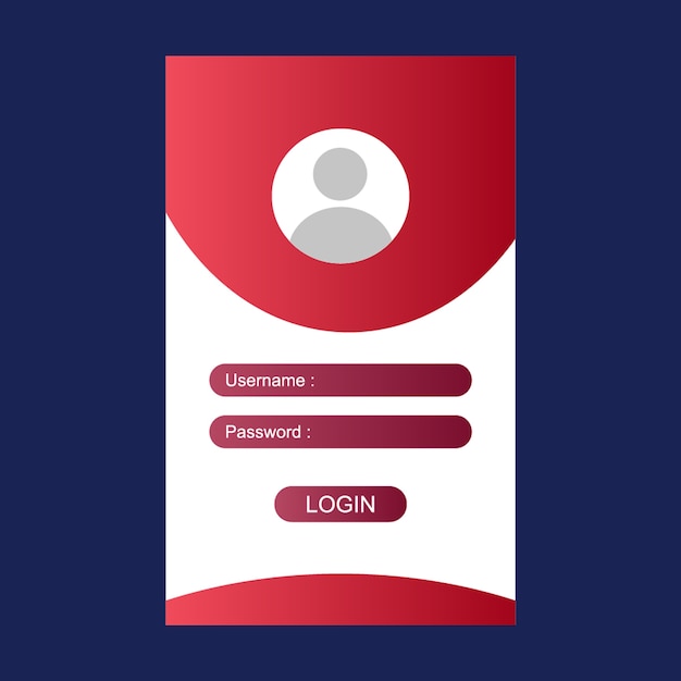 Szablon logowania do formularza
