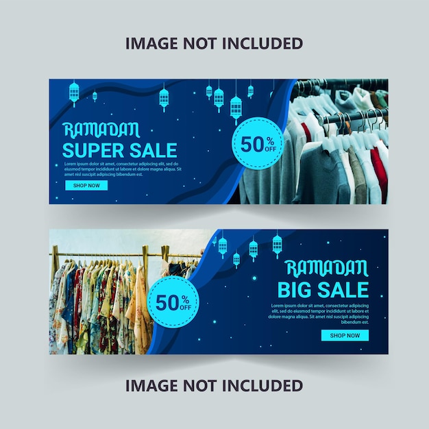 Szablon mediów społecznościowych do sprzedaży ramadan Wektor arabski koncepcja Holiday Shopping