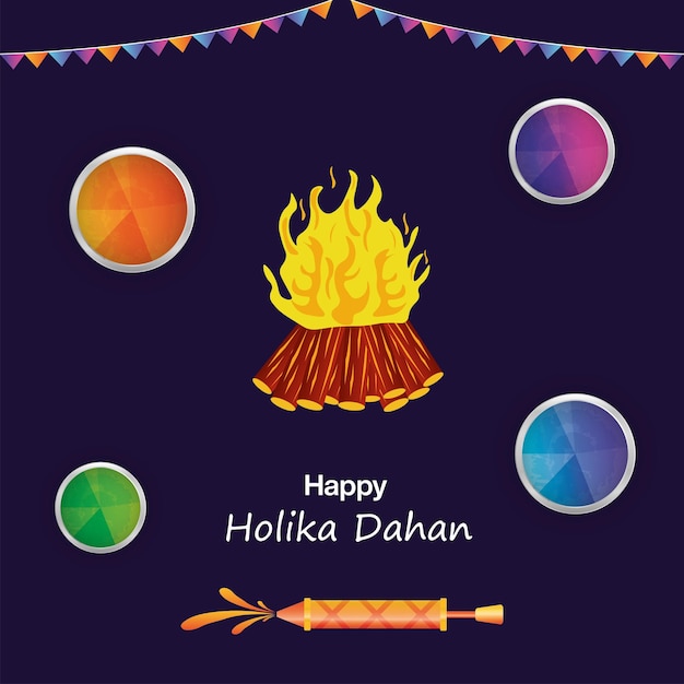 Szablon mediów społecznościowych Happy Holi