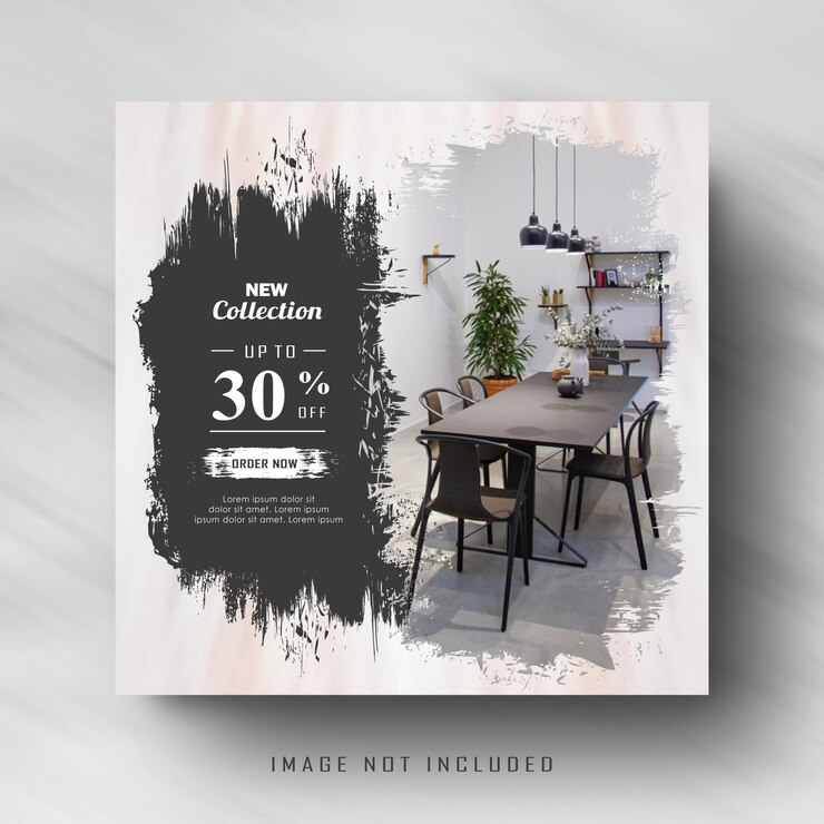 Wektor szablon mediów społecznościowych instagram feed post banner