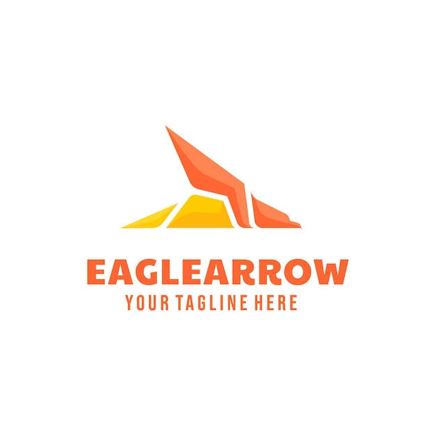 Szablon Nowoczesnego Logo Eagle Arrow