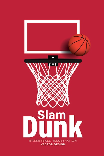 Szablon plakatów do projektowania turnieju koszykarskiego, ilustracja wektorowa koncepcji sportowej
