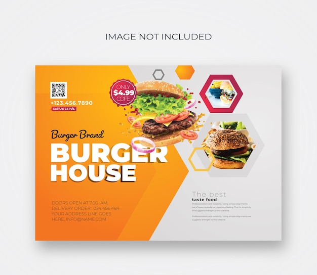 Szablon Plakatu Burger House