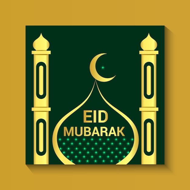 Szablon posta na Instagramie Eid Mubarak