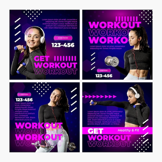 Szablon postów na instagramie ze zdjęciem