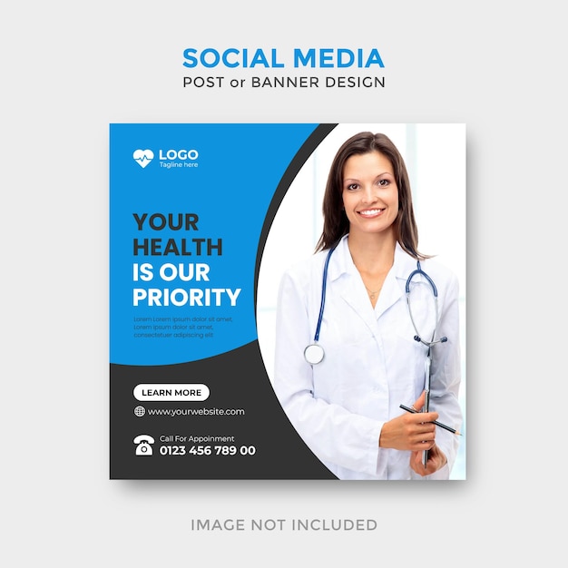 Szablon Postu W Mediach Społecznościowych O Zdrowiu Medycznym