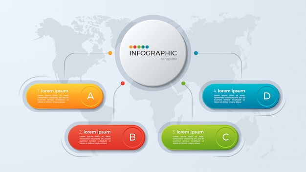 Szablon Prezentacji Biznesowych Infographic Z Opcjami.