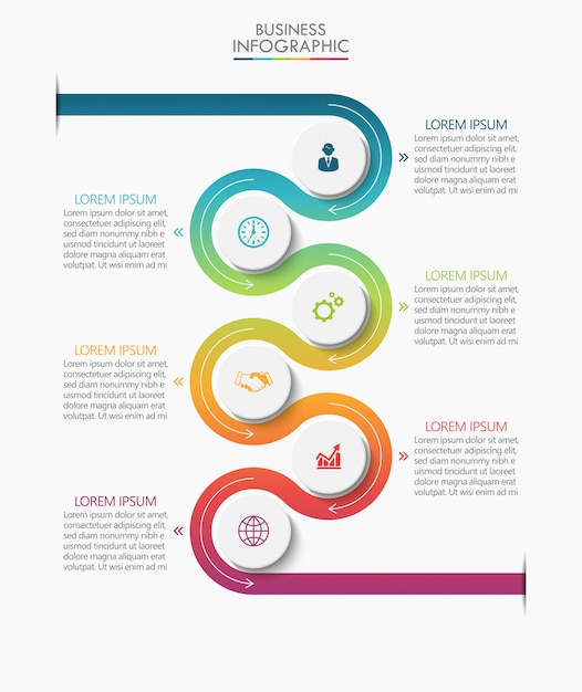 Szablon Prezentacji Biznesowych Infographic