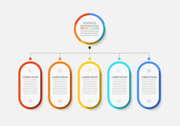 Szablon Prezentacji Biznesowych Infographic