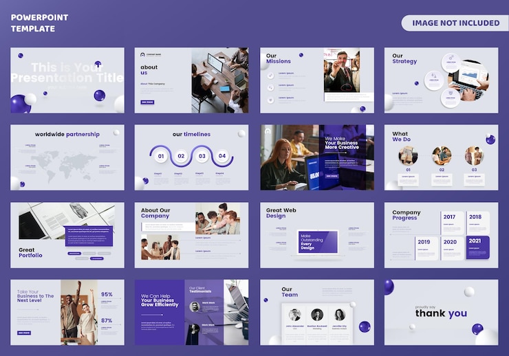 Wektor szablon prezentacji powerpoint firmy