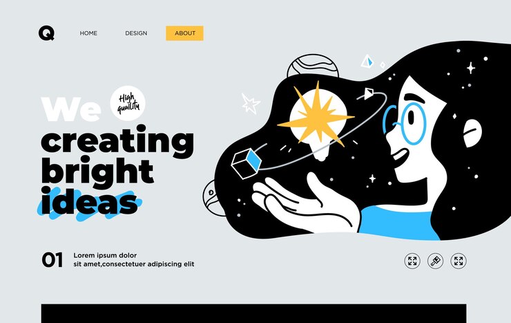 Wektor szablon prezentacji slajdu lub projekt strony docelowej strony internetowej ilustracje koncepcji biznesowej