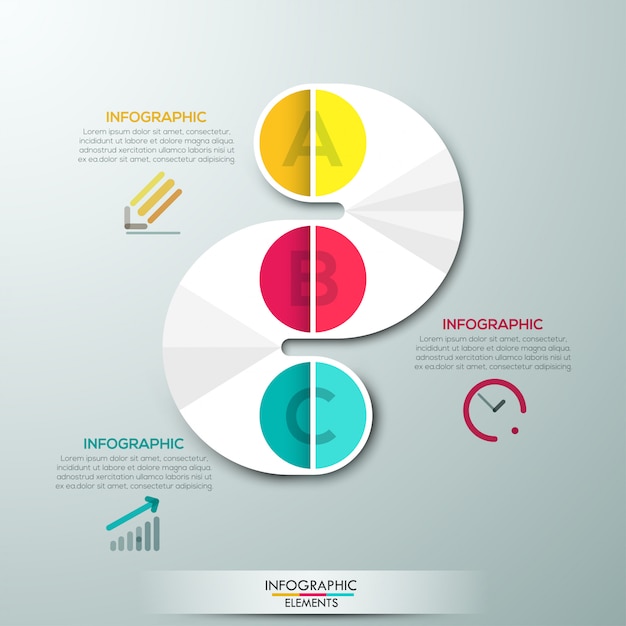 Szablon Procesu Nowoczesnej Infografiki