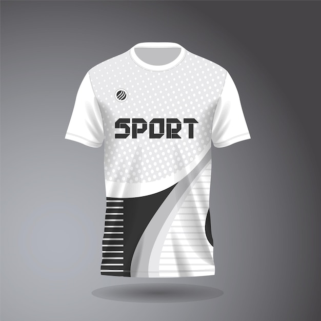 Plik wektorowy szablon projektowania koszulki sportowej jersey