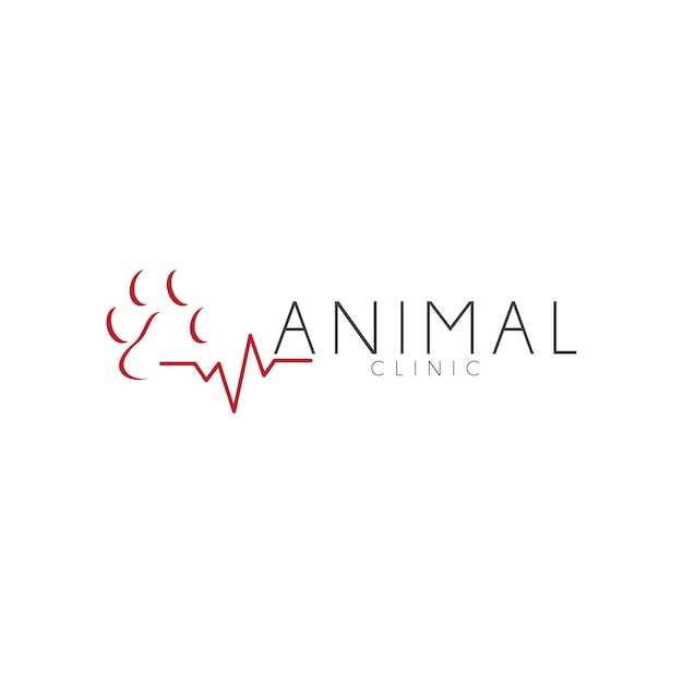 Szablon Projektowania Logo Kliniki Dla Zwierząt
