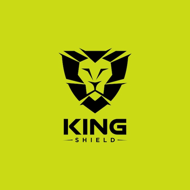 Szablon projektowania logo Lion Shield