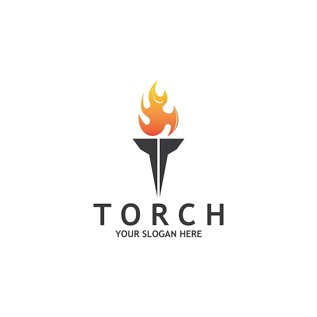 Szablon projektowania logo Torch Light Vector