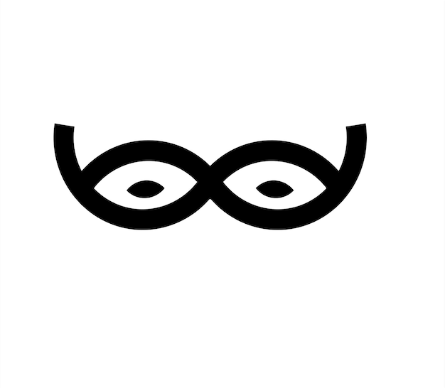 Szablon projektowania logo twarzy.