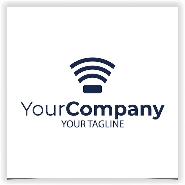 Szablon projektowania logo wektorowego wifi