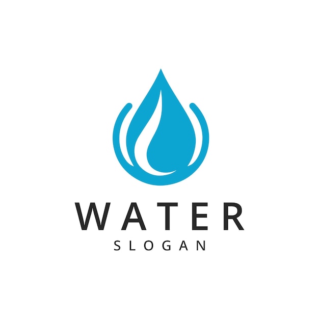 Szablon projektowania logo wody