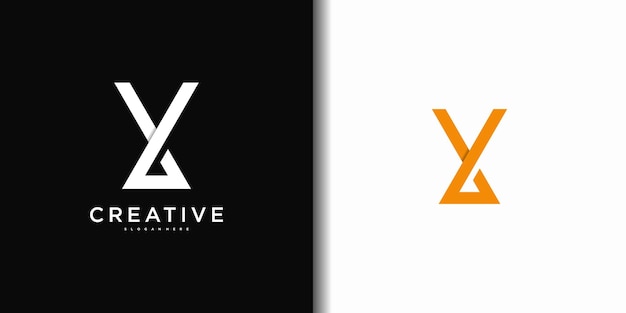 Szablon projektowania logo z początkową literą Y Premium Vector