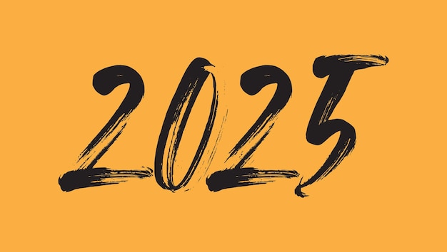 Plik wektorowy szablon projektowania numeru 2025 szczęśliwego nowego roku logo tekst projektowania kolekcja świąteczna 2025