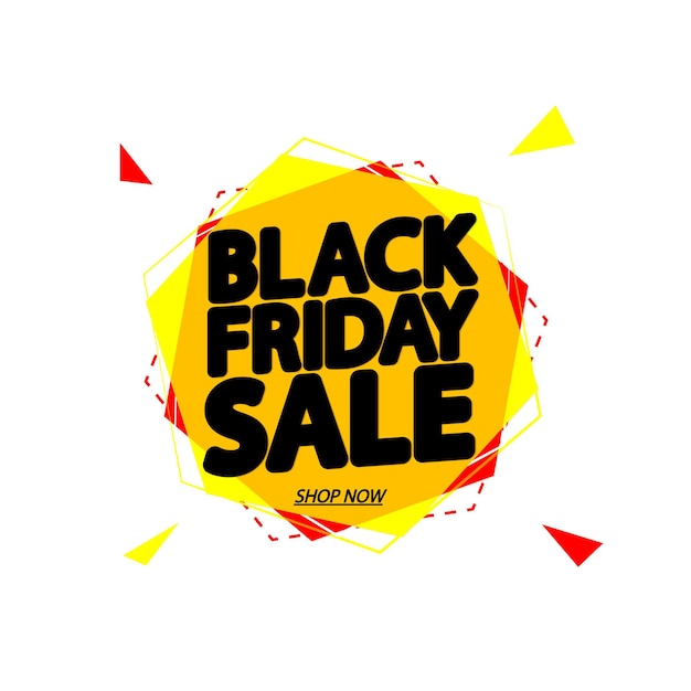 Szablon projektowania plakatów Black Friday Banner promocyjny dla sklepu lub sklepu internetowego