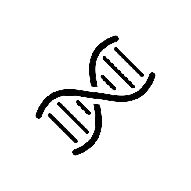Szablon projektowania wektora ikony DNA
