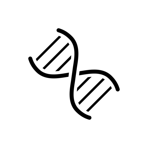 Szablon projektowania wektora ikony DNA