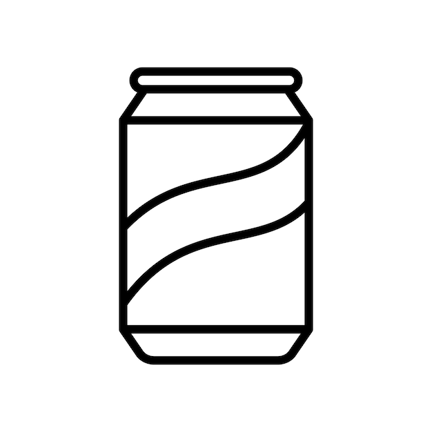 szablon projektowania wektorowego ikonki puszki soda prosty i czysty