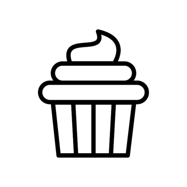 Szablon Projektowania Wektorowego Ikony Cupcake