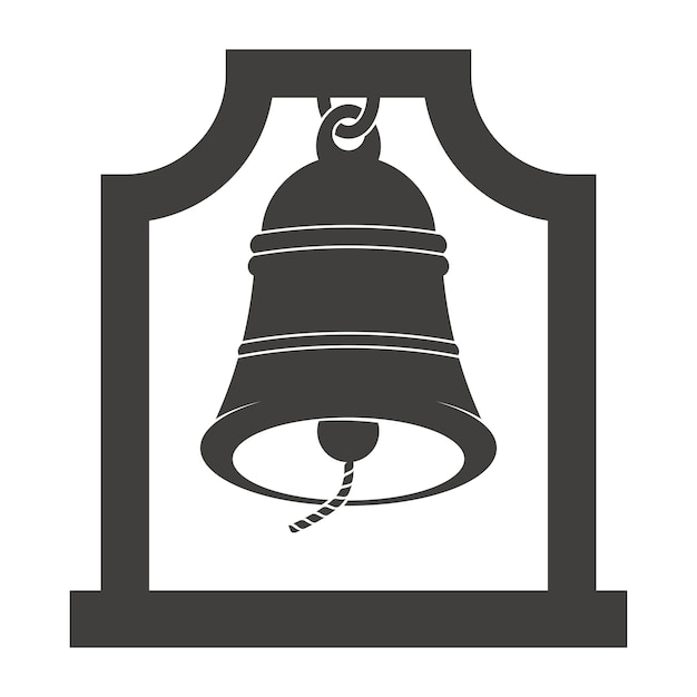 Plik wektorowy szablon projektowania wektorowego ilustracji logo dzwonka i bramy