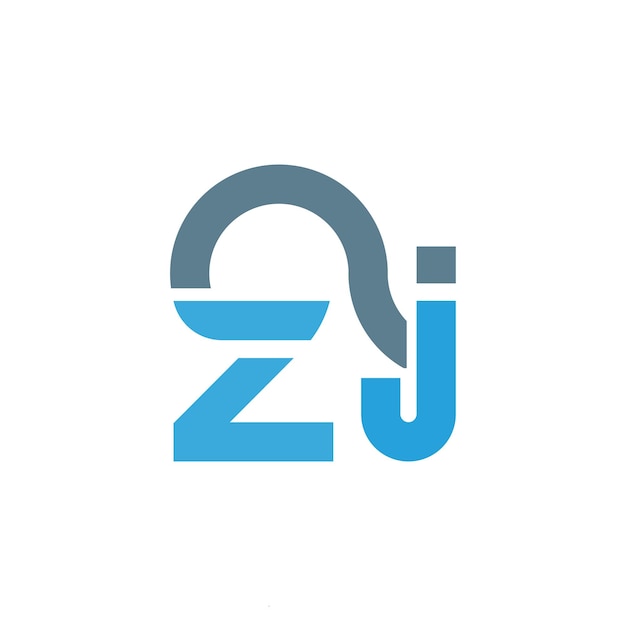 Plik wektorowy szablon projektowania wektorowego logo litery zj
