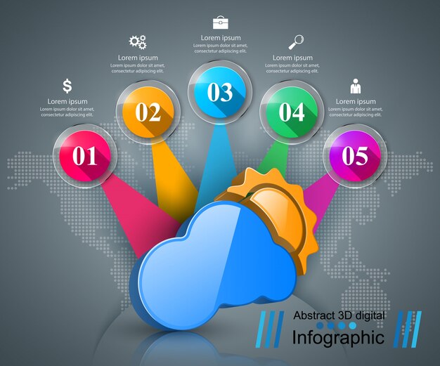 Szablon Projektu 3d Infographic