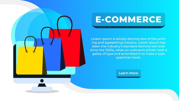 Plik wektorowy szablon projektu banera internetowego na zakupy e-commerce
