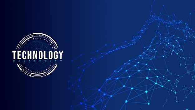 Szablon projektu banera internetowego technologii