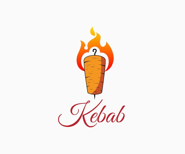 Plik wektorowy szablon projektu hot doner kebab logo kebab restaurant vector logo